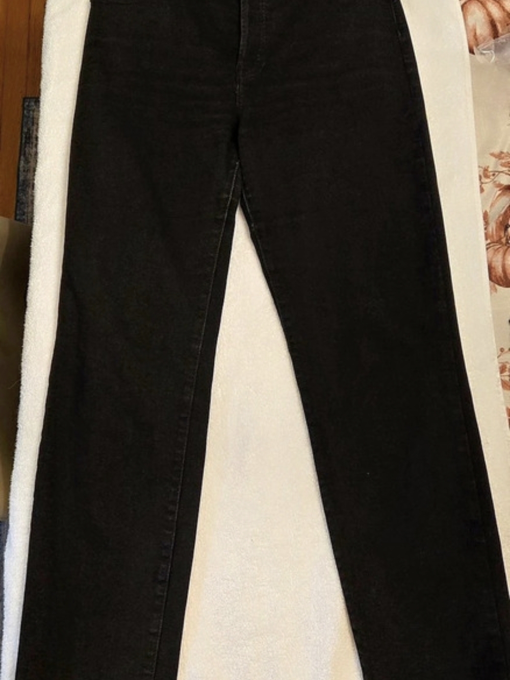 Everlane Black High Rise Slim Straight Leg Jeans Sz 32 REG